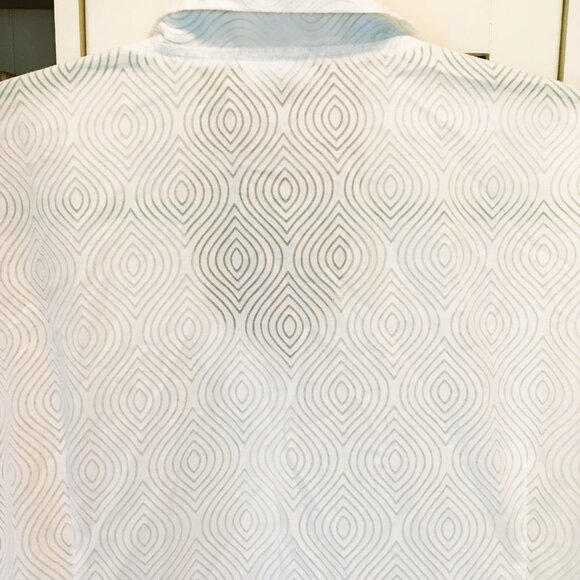 Miraclesuit Sun Dress Coverup Size 2X White Tie Front Cotton Blend - Picture 6 of 8